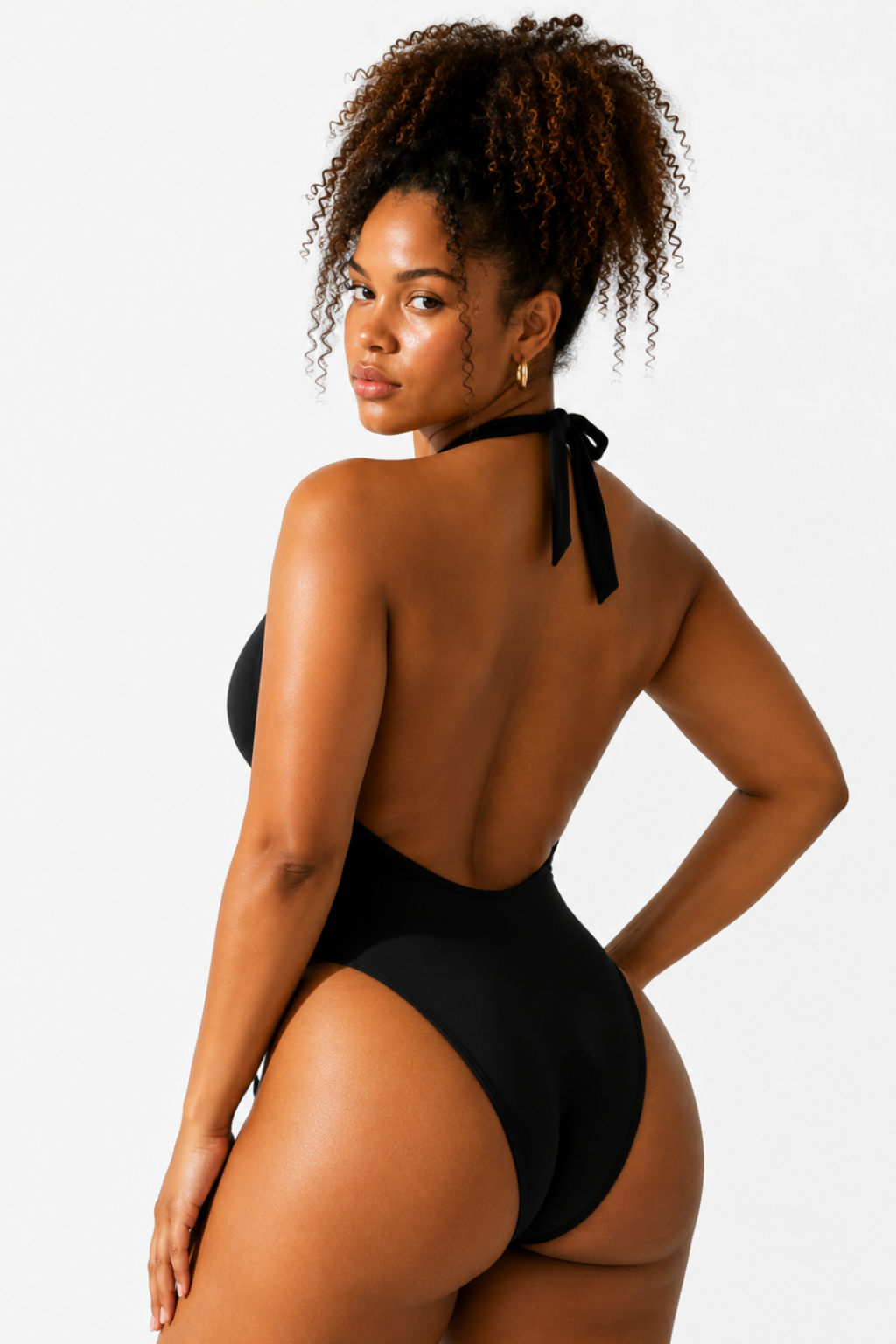 Maillot de Bain 1 Pièce Décolleté Ajustable, Monokini S-5XL