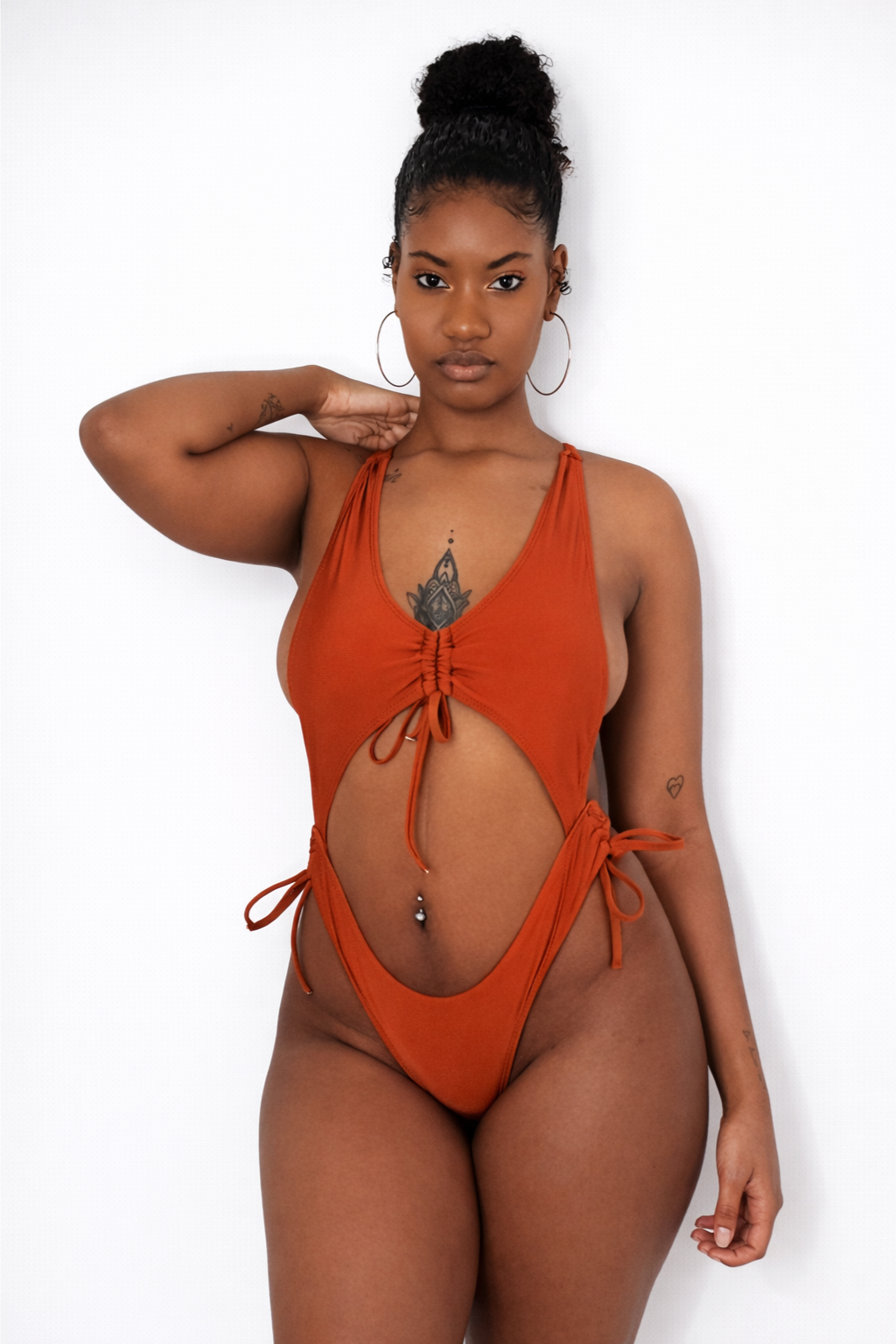 Maillot de Bain 1 Pièce Décolleté String, Monokini S-L