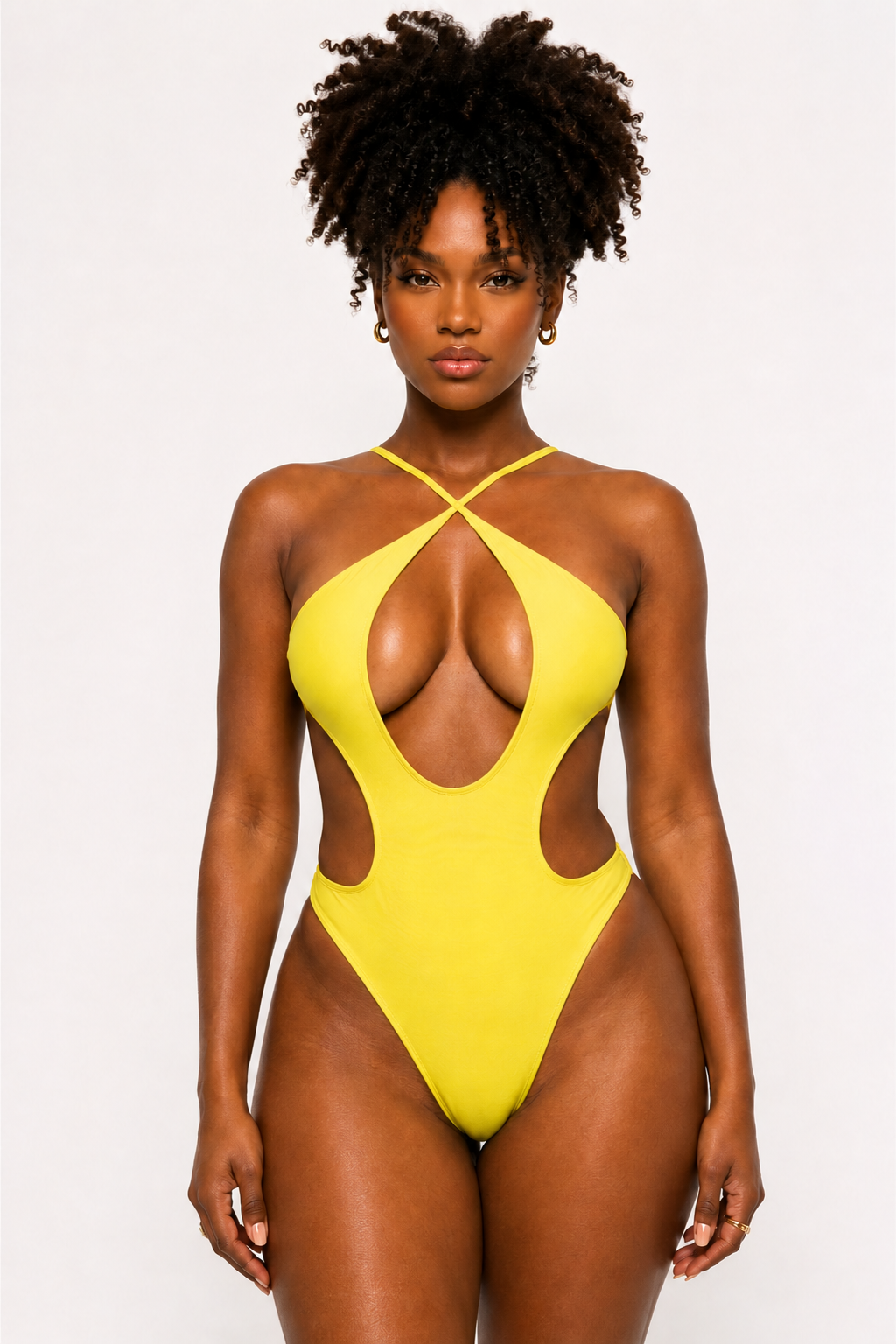 Maillot de Bain Monokini Échancré Décolleté Plongeant