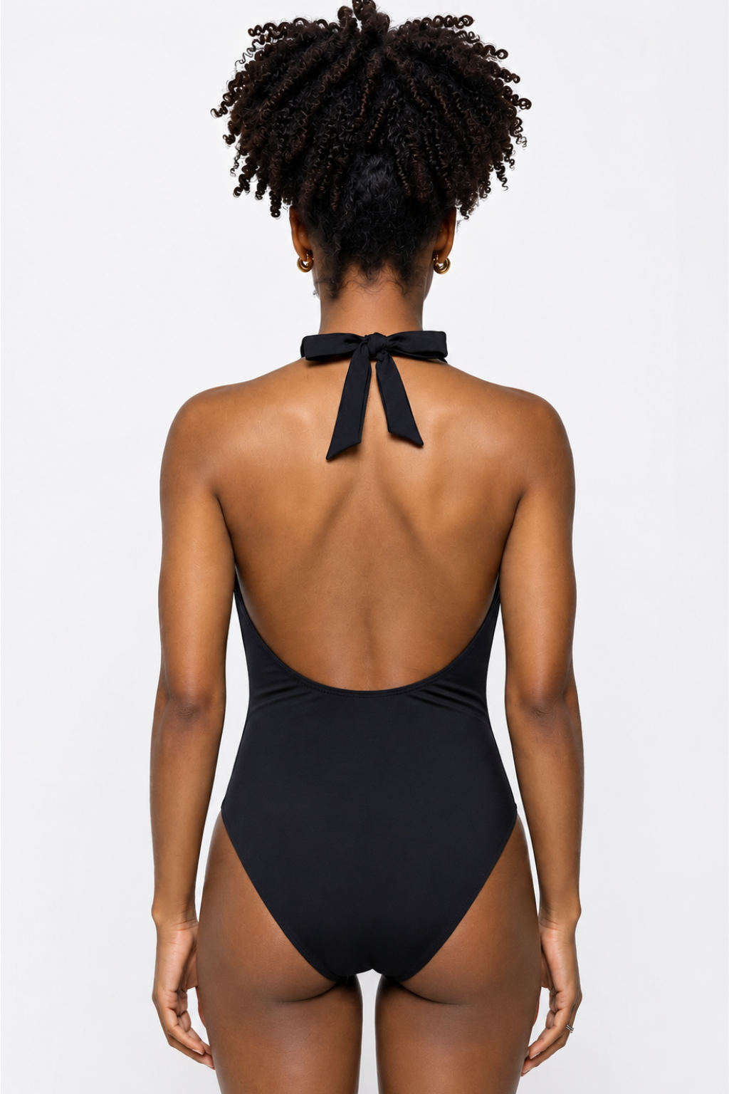 Maillot de Bain 1 Pièce Décolleté Plongeant Contrasté