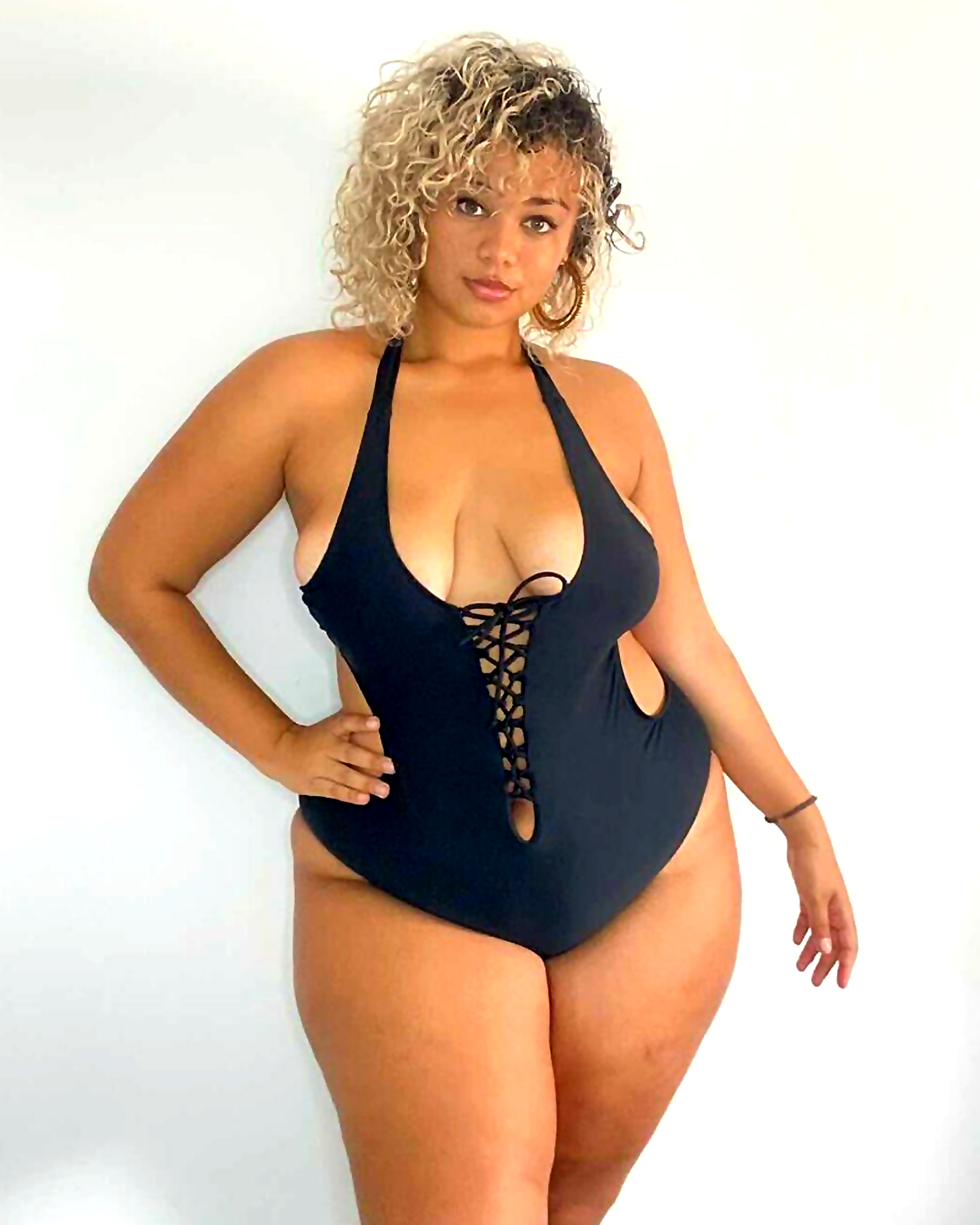 Maillot de Bain 1 Pièce Décolleté Ajustable, Monokini M-5XL